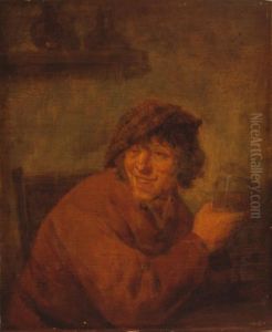 Drinking peasant by Adriaen van Ostade