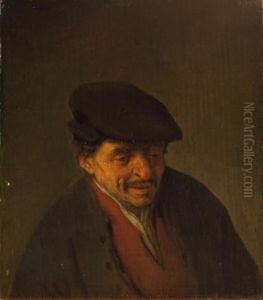 Thoughtful old peasant