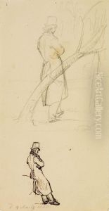 Figure studies by Johan Wilhelm Ludwig Dahl