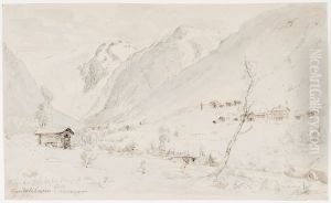 Krondalsbreen by Johan Wilhelm Ludwig Dahl