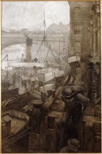 The Port of Baltimore by Andre Castaigne