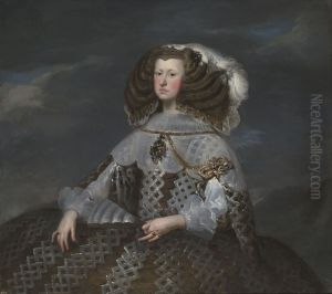 Mariana of Austria, Queen of Spain (1635-1696), regent by Diego Rodriguez de Silva y Velazquez