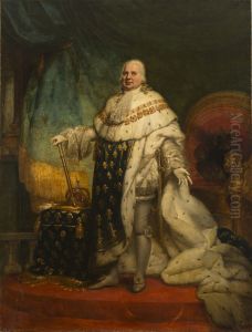 Lodewijk XVIII by Jean-Baptiste Paulin Guerin