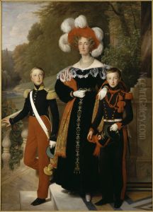La Reine Marie-Amelie et ses Enfants by Louis Hersent