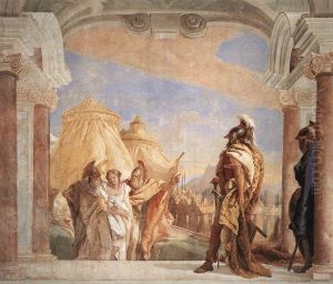 Eurybates and Talthybios Lead Briseis to Agamemmon by Giovanni Battista Tiepolo
