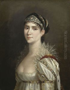 L'Imperatrice Josephine en robe de cour a cherusques by Robert Lefevre