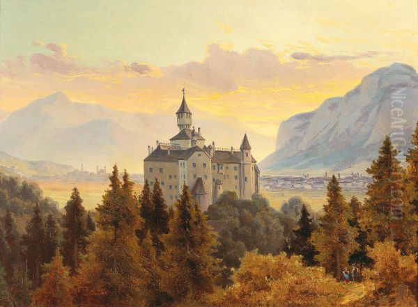 View of Schloss Ambras near Innsbruck - view 1