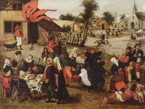 Village feast by Abel Grimmer