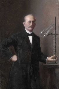 Portrait of Kristian Olaf Bernhard Birkeland by Asta Norregaard
