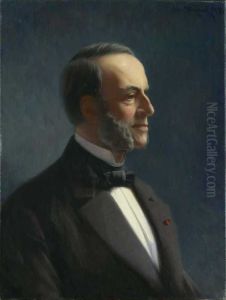 Portrett av Nicolay August Andresen by Asta Norregaard