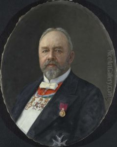 Portrett av Andreas Lauritz Thune by Eyolf Soot