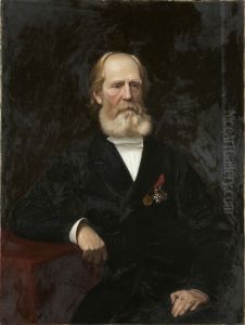Portrett av Karl Hals. by Andreas Bloch
