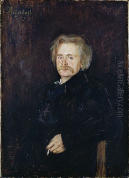 Portrait of Edvard Grieg - view 1