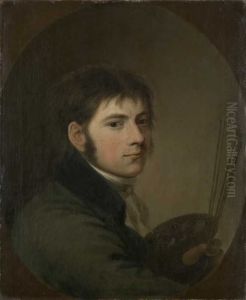Portrett av Johan Gorbitz by Johan Gorbitz