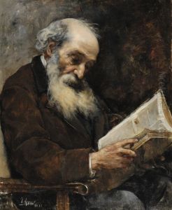 Viejo leyendo un libro