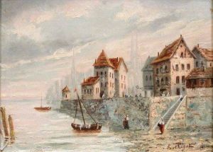 Paysage Maritime Anime by Eugene Chigot