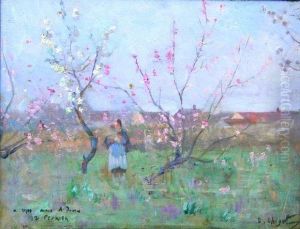 Dans Le Verger by Eugene Chigot