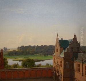 View from Frederiksborg Castle by P. C. Skovgaard