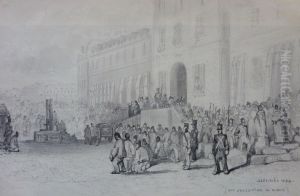 Une execution au bagne by Jules Achille Noel