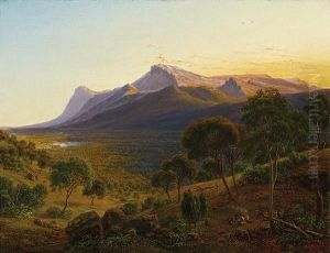 Mount William as from Mount Dryden in the Grampians, Victoria by Eugene von Guerard