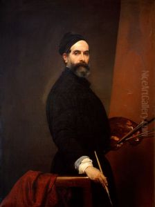 Autoritratto a 57 anni by Francesco Hayez