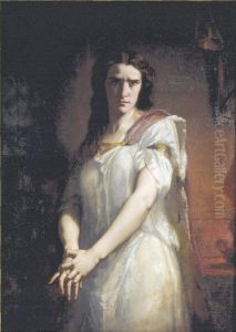 Rachel dans Lady Macbeth by Charles Louis Muller
