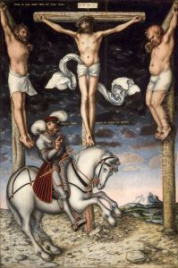 The Crucifixion with the Converted Centurion by Lucas Cranach the Elder