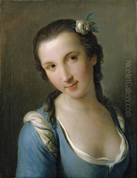 A Girl in a Blue Dress - view 1