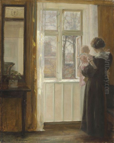 Interior with Mother and Child. - view 1