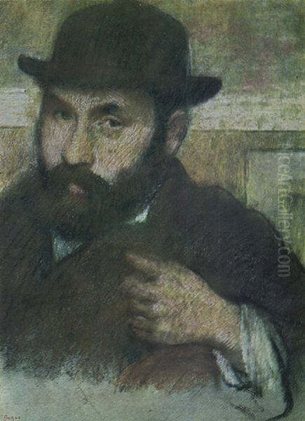 Bust man with soft hat - view 1