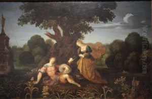 Pyrame et Thisbe by Nikolaus Knupfer