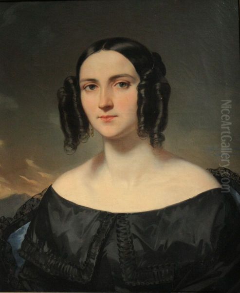 Portrait d'Octavie Courcier, nee Deveria (1804-1887) - view 1