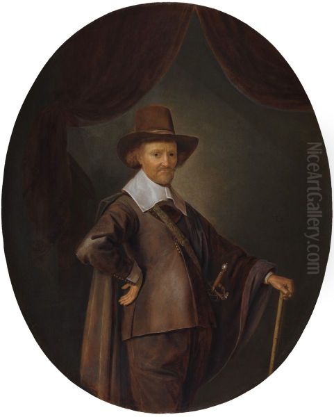 Portrait of a Gentleman with a Walking Stick - view 1