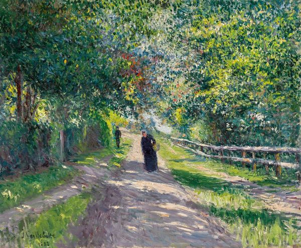 Allee der Villa des Fleurs in Trouville - view 1