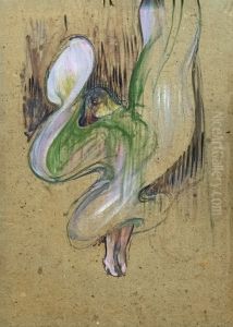 La Loie Fuller aux-Folies-Bergere by Henri De Toulouse-Lautrec