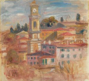 Dacher der Altstadt von Nizza by Pierre Auguste Renoir