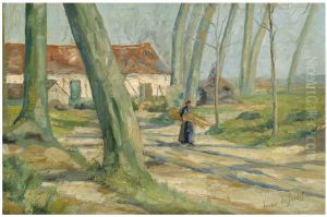 Landscape in Lisseweghe by Valerius De Saedeleer