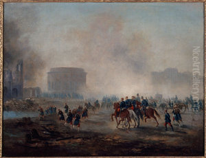 La Villette cernee par les troupes versaillaises, mai 1871. La Villette cernee par les troupes versaillaises, mai 1871.