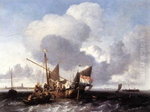 Ships on the Zuiderzee before the Fort of Naarden Ships on the Zuiderzee before the Fort of Naarden