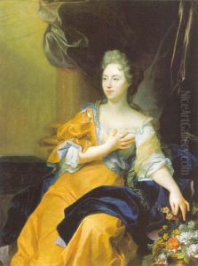 Portrait de Suzanne de Boubers de Bernatre, epouse de Balthasar Keller by Hyacinthe Rigaud