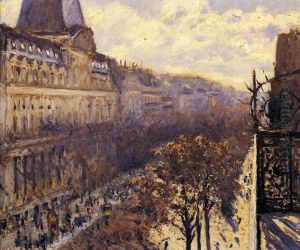 Boulevard des Italiens. Painting by Gustave Caillebotte by Gustave Caillebotte
