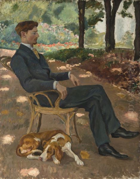 L'homme au chien - view 1