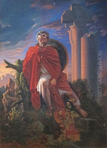 Marius Meditating on the Ruins of Carthage - view 1