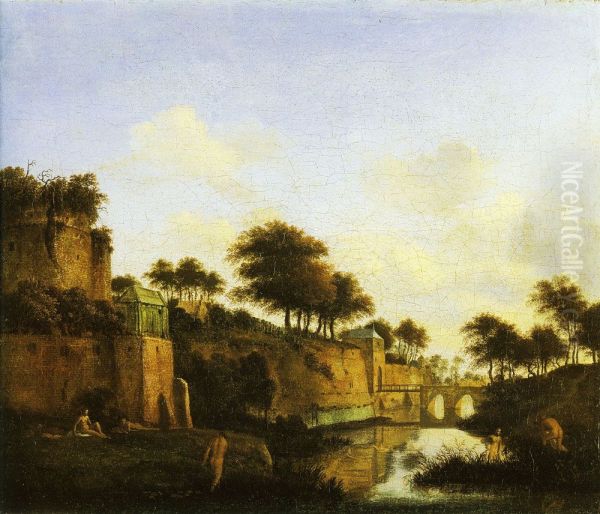 Before a City Wall - view 1