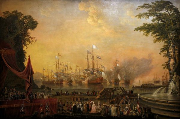 Manoeuvres navales a Toulon, juillet 1777 - view 1