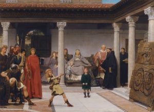 Education of the Children of Clovis (or School of Vengeance, or Training of Clotilde's Sons) by Lawrence Alma-Tadema