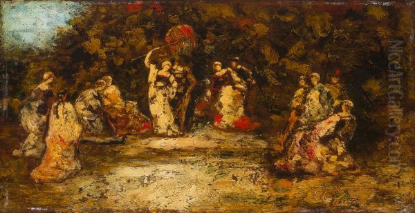 Figures in a Park - view 1