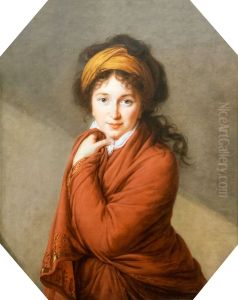 Portrait of Countess Golovina. by Elisabeth Louise Vigee Le Brun