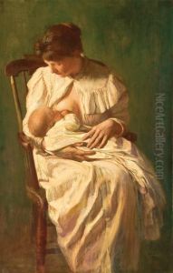 Mother And Child by Edwin Burrage Child