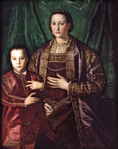 Eleonora di Toledo with her son Francesco - view 1